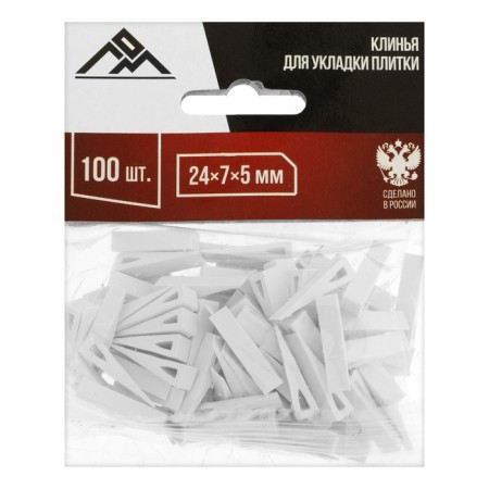 Clin for laying tiles scrap, 24 x 7 x 5 mm, in the package 100 pcs.-1