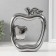 Souvenir Ceramics "Abstraction. Apples" silver 17x5.5x20.5 cm