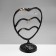 Star for jewelry "Heart", 31 place, 13.5 × 24 × 30 cm, black color