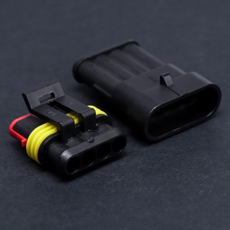 Car connector, hermetic plug-grin dj7041-1.5-11/21 4 contacts, set 2 pcs-2