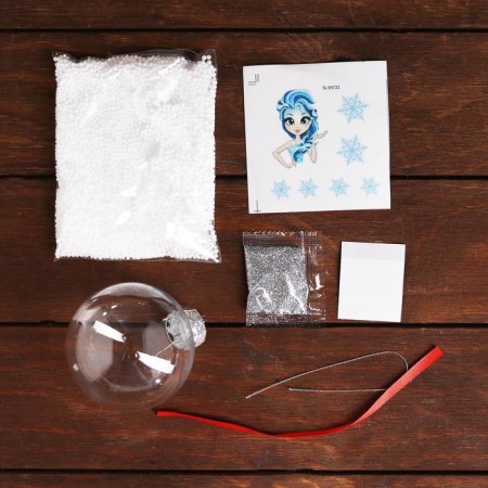 Set for creativity "Decorate the New Year's ball: cold princess"-1