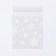 BOPP package with sticky tape, "snowflakes", 10 x 10+3cm
