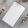 Porcelain dish, 25.5 × 14.5 cm, white color
