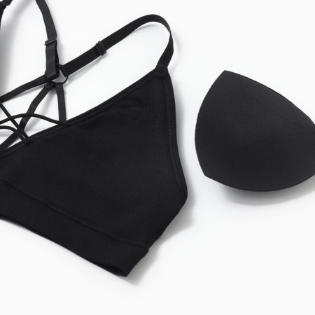 Feminine bustier, black color, size 44 (s)-1