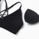 Feminine bustier, black color, size 44 (s)
