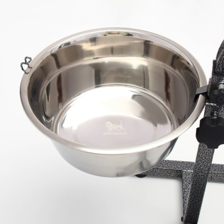 Adjustable multi -level stand 40 cm with 2 bowls of 4 liters-7