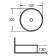 Grossman GR-3021 sink, round, d = 320 mm, white