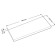 Wall -mounted shelf "FOROR 1.9", 900 × 250 × 37 mm, vestiburates, white color
