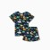Set for a boy home (T -shirt/shorts) "dinosaurs", blue color, height 122