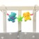 Stretching on the stroller/crib “Bear, star, elephant”, 3 toys, crumb me