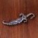 Souvenir knife, 24.5 cm carved scabbard, dragon on the handle