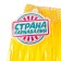 Hawaiian skirt, 40 cm, yellow color