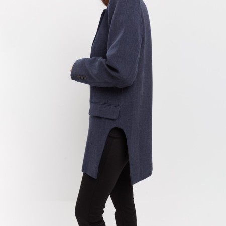Women's jacket with side cuts MIST Size 52-54, blue color-2