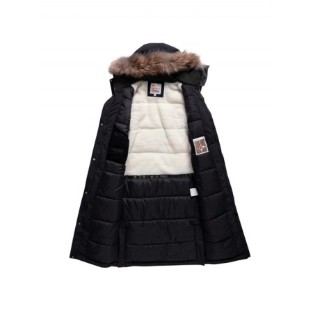Winter park for a girl, height 158 ​​cm, black color-2