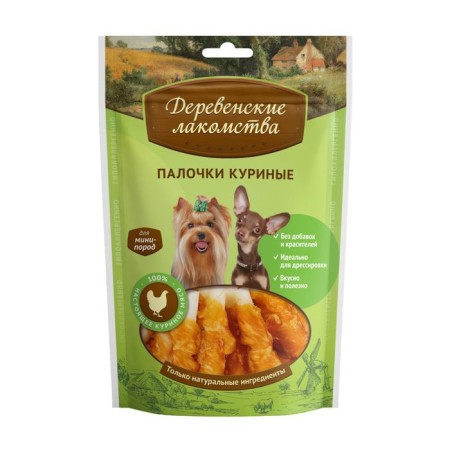 Chicken sticks "Village goodies" for dogs mini-rock, 55 g
