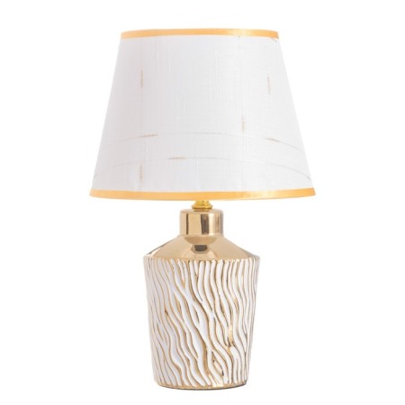 Table lamp "Irene" 1x40W E14 white/gold 22x22x36cm-5