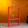 Kashpo wooden 26 × 5 × 40 cm with 5 flasks 15 cm "Extra Slim frame", red give beautifully