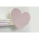 Shelf hinged heart white tree/pink powder (enamel)