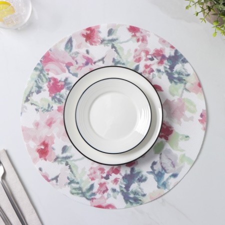 A set of serving napkins on the table “Watercolor. Circle ", 4 pcs, d = 38 cm-1