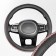 SkyWay, Crystal-1 m, black eco-leather braid, pink rhinestones