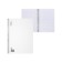 Notebook B5 100 sheets, a cage on a spiral, Erichkrause, "IQ fineline classic" Plastic cover white