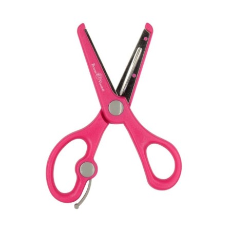 Children's Chancellery scissors 13.5 cm BrunovisConti Ergocut, return mechanism, safe blades, pink-2
