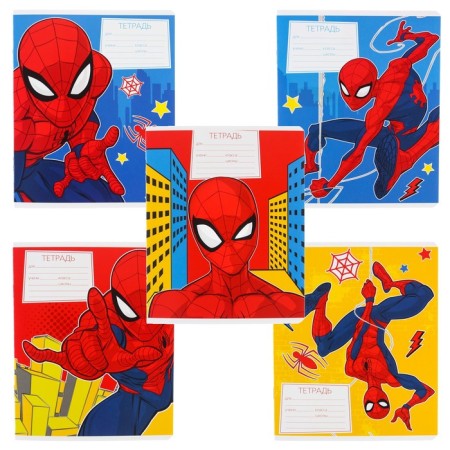A set of notebooks is 20 pieces, 12 sheets, spider-man-2