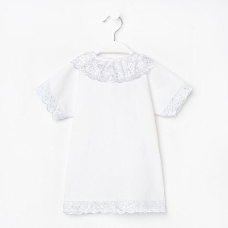 Baptismal shirt, white color, height 74-80 cm-2