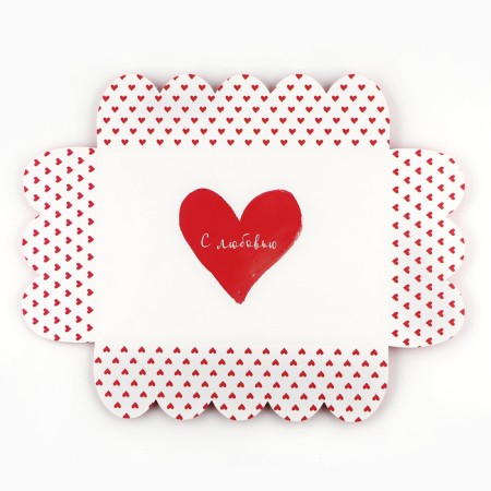 Box for confectionery products with PVC “with love”, 20 x 30 x 8 cm-5