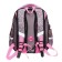 School backpack 40x33x15cm, ergonomic back, Across 410, gray/pink