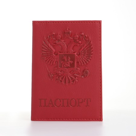 Cover for passport, red color