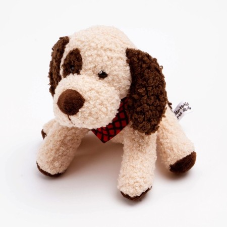 Soft toy "Dog", 14.5 cm, beige color