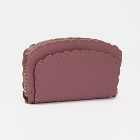 Women's wallet with lightning, pink color-1