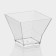 Plastic disposable form for bundles "Pagoda", 90 ml, 6.2 × 6.2 cm, the color is transparent