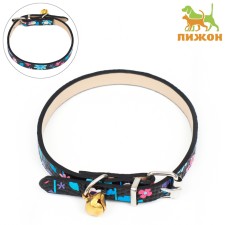 Flower Print embossed collar, 30 x 1 cm, Mix flowers