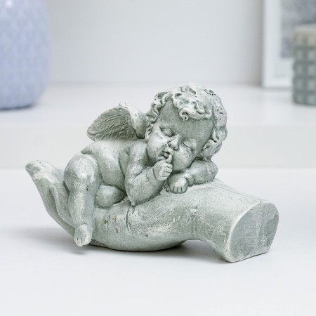 Figure "Angel in the palm of his hand sleeps" aged, 16x10x8cm-4