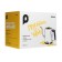 Electric ketter KitFort KT-6642, for cooking coffee, plastic, 0.8 l, 1600 watts, black and white