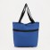 Permanent folding bag on 2 wheels, on the button, the color is blue