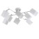 Svetogor chandelier "move" 8x60W E27 white