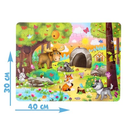 Puzzles with windows "in the forest", 30 details-1