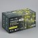 Garland "fringe" 3 × 0.6 m, IP44, UMS, white thread, 160 LED, yellow glow, white flicker, 220 V