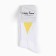 Women's socks, white/yellow heart, size 25-27