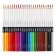 Pencils 24 colors, carioca "plus", wood, hexagonal, 4 mm seglet, bright colors, premium quality