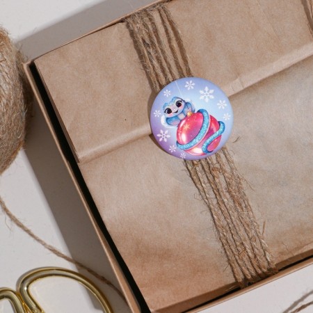 Paper stickers “Snake 2025”, 9 x 16 cm, New Year-4