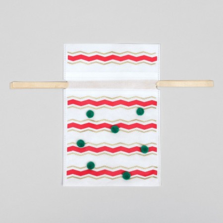 Gift bag "pompons", 20 x 30 cm-1