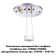 KONST lamp, 50W GU10, silver color