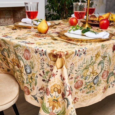 GPEC "Ethel" Floral Pattern, size 147x112 +/- 2 cm with GMVO, 100% cotton, sarzha 190 g/m2-1