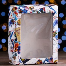 Gift box, lid is, with the window 