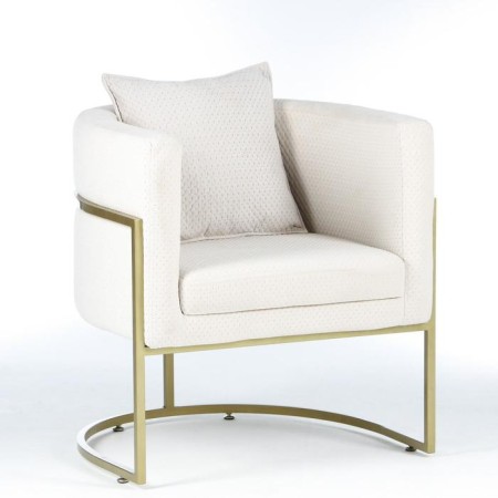 Gregor chair light-beige/gold