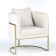 Gregor chair light-beige/gold